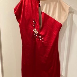 Asian-inspired dance/twirl costume